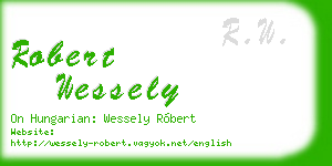 robert wessely business card